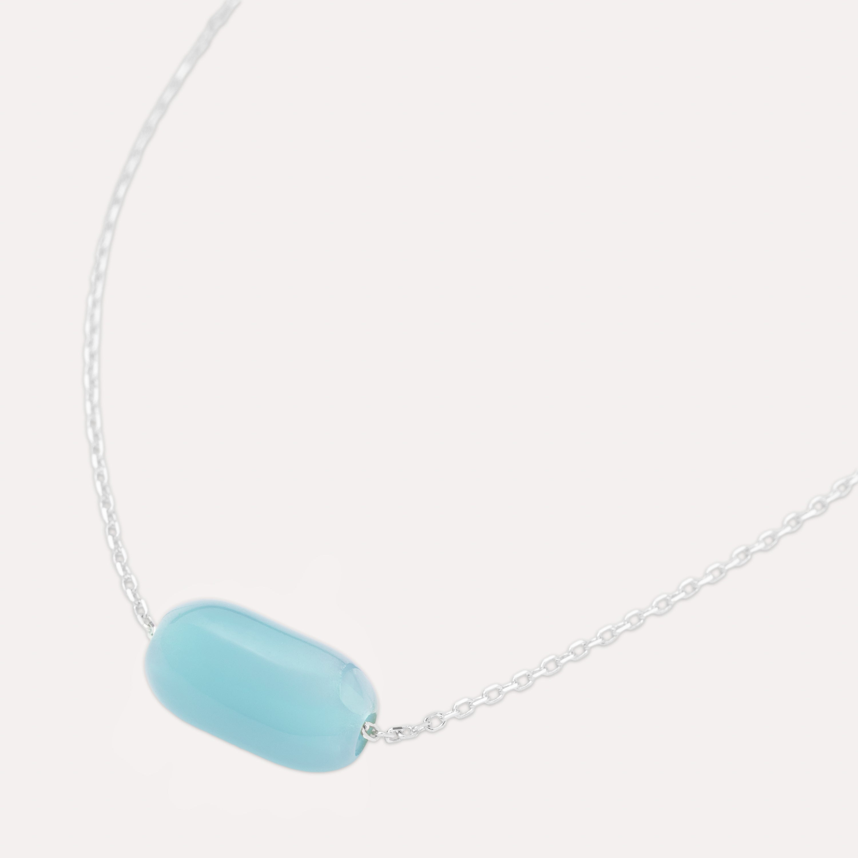Bean Up Necklace Blue Pill – Dope Jewelry Oslo