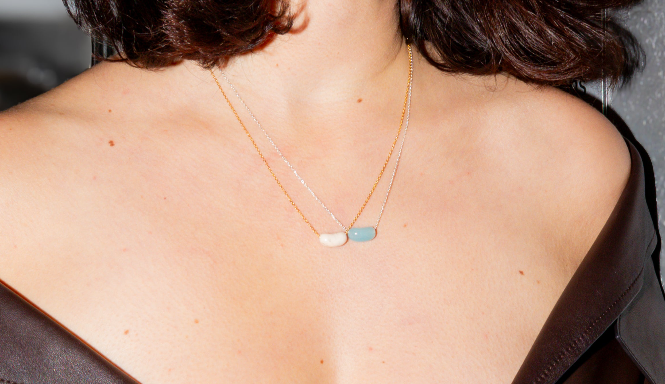 Bean UP Necklace – Blue Pill