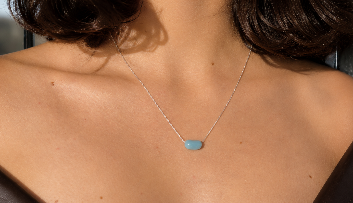 Bean UP Necklace – Blue Pill