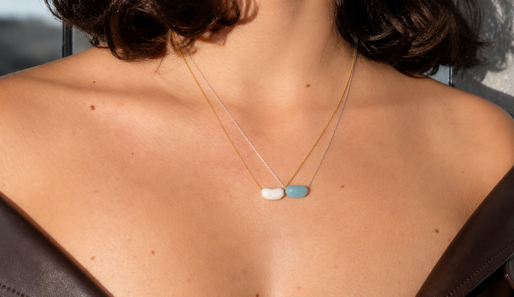Bean UP Necklace – Blue Pill
